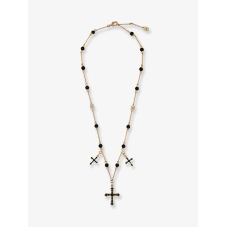Brass rosary with cross charms