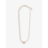 Brass necklace with pearls and DG logo