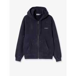 Hooded Painter cotton sweatshirt with embroidered logo on the front