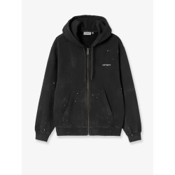 Hooded Painter cotton sweatshirt with front embroidered logo