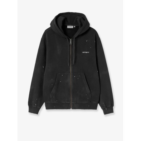 Hooded Painter cotton sweatshirt with front embroidered logo