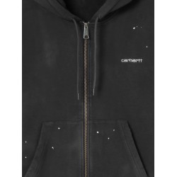 Hooded Painter cotton sweatshirt with front embroidered logo