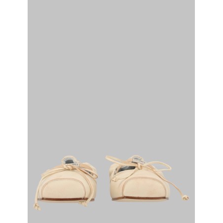 BALLERINA IN PELLE CON PUNTA SQUADRATA
