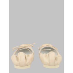 BALLERINA IN PELLE CON PUNTA SQUADRATA