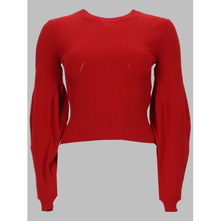 stretch knit jumper