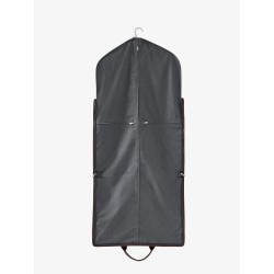 Technical fabric and leather garment bag