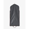 Technical fabric and leather garment bag