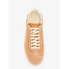 Suede and leather sneakers