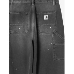 Single Knee black denim jeans