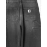 Single Knee black denim jeans