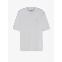Technical fabric T-shirt with front logo patch