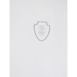 Technical fabric T-shirt with front logo patch