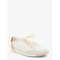 Leather sneakers with suede inserts