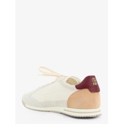 Leather sneakers with suede inserts