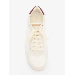 Leather sneakers with suede inserts