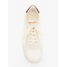 Leather sneakers with suede inserts