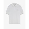Technical fabric polo shirt with embroidered logo on the front