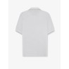 Technical fabric polo shirt with embroidered logo on the front