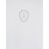 Technical fabric polo shirt with embroidered logo on the front