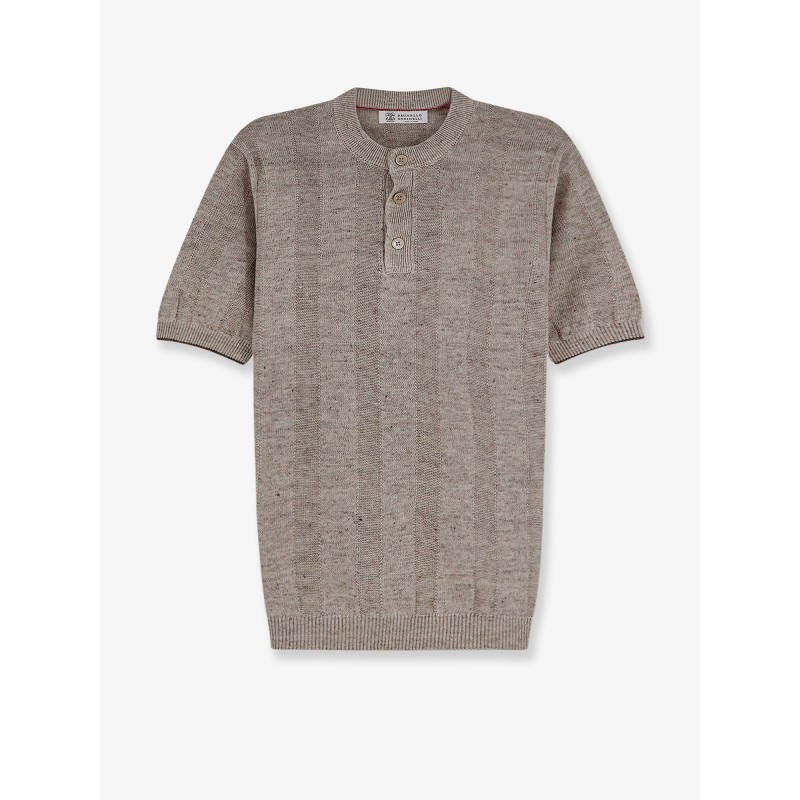 Linen and cotton blend sweater