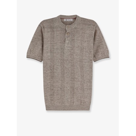 Linen and cotton blend sweater