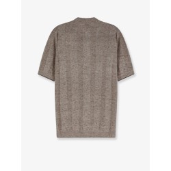 Linen and cotton blend sweater