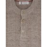 Linen and cotton blend sweater