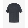 Cotton polo shirt with ribbed knit