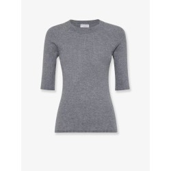 Cashmere and viscose blend lurex sweater