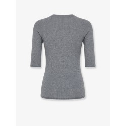 Cashmere and viscose blend lurex sweater