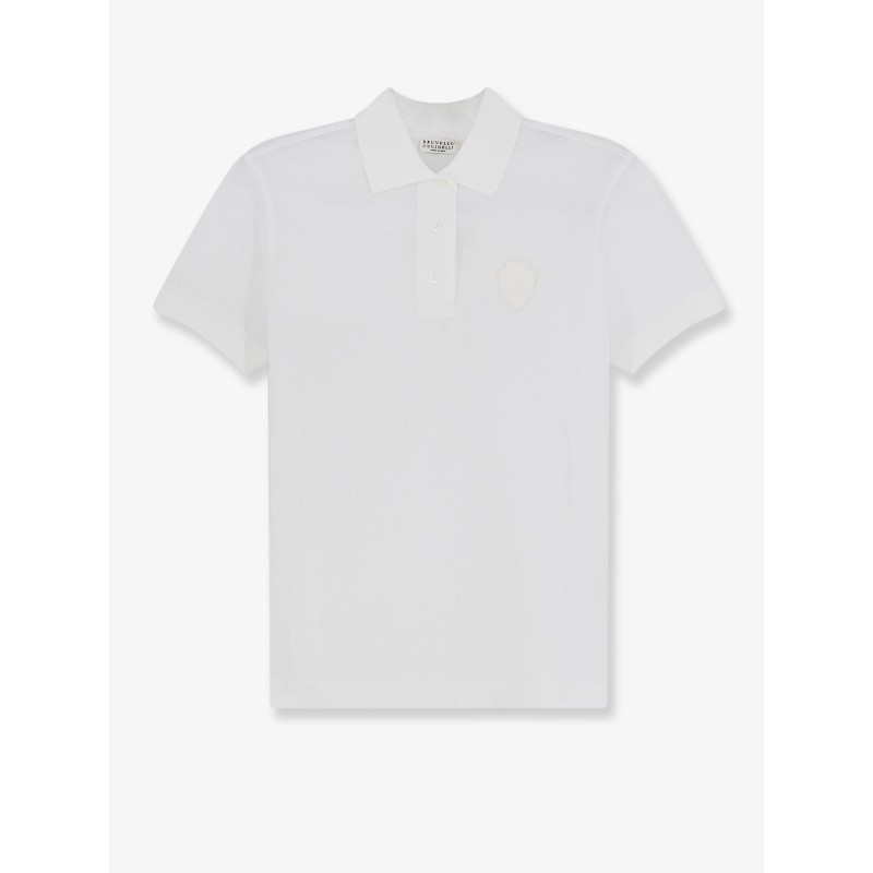 Cotton blend polo shirt