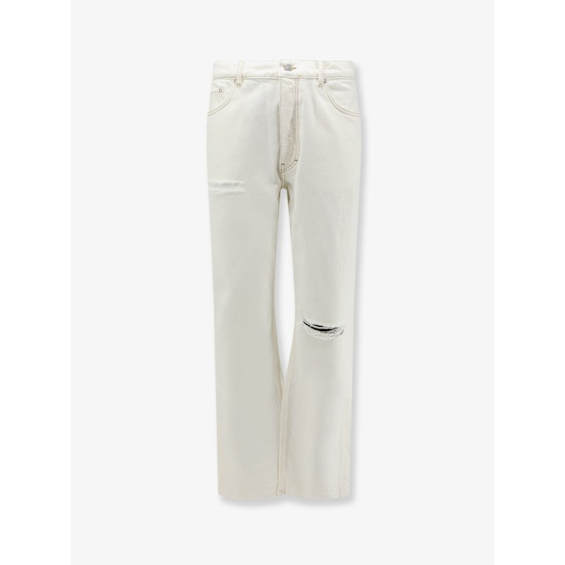 Heaton white denim jeans