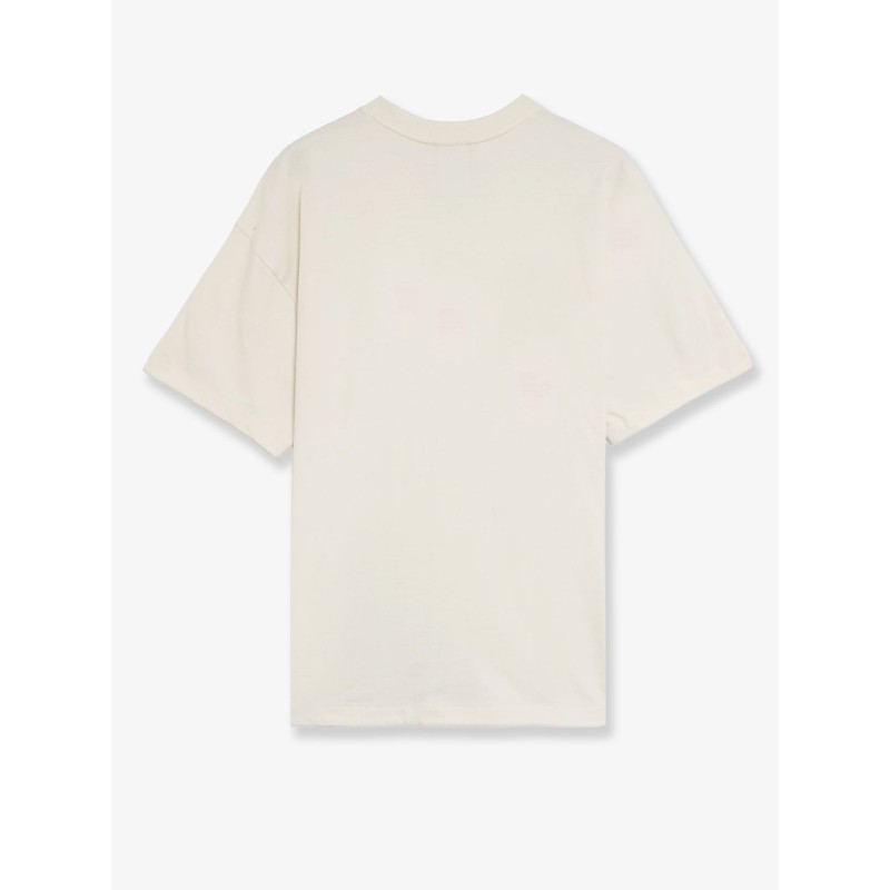 Cotton T-shirt with front logo patch