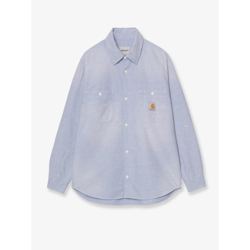 Painter cotton shirt with used effect