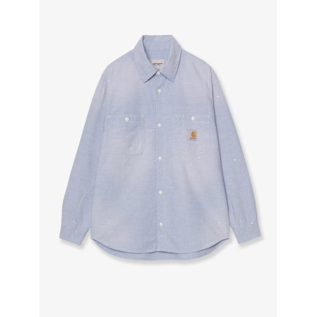 Painter cotton shirt with used effect