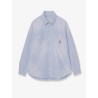 Painter cotton shirt with used effect