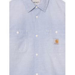 Painter cotton shirt with used effect