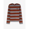 Cotton T-shirt with striped pattern