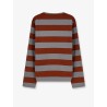 Cotton T-shirt with striped pattern