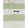 Cotton polo shirt with striped pattern