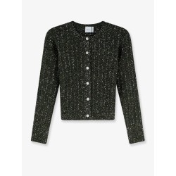 Virgin wool and cashmere blend tweed blazer