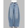JEANS "BLOW UP" CON LOGO IN STRASS