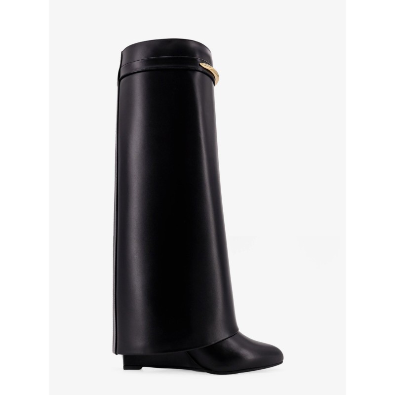 Shark leather boots