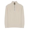 MAGLIA IN LANA E COTONE CON ZIP