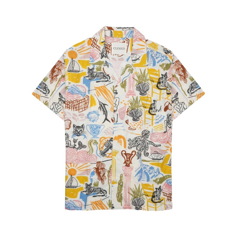 CAMICIA IN COTONE CON STAMPA