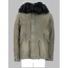 graphic print parka
