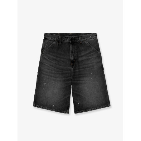 OG Single Knee Short in black denim