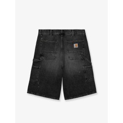 OG Single Knee Short in black denim