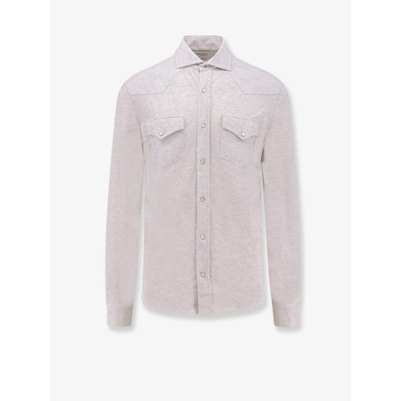 Leisure-fit cotton shirt