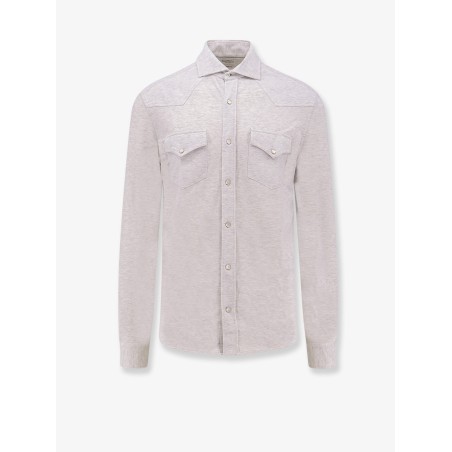 Leisure-fit cotton shirt